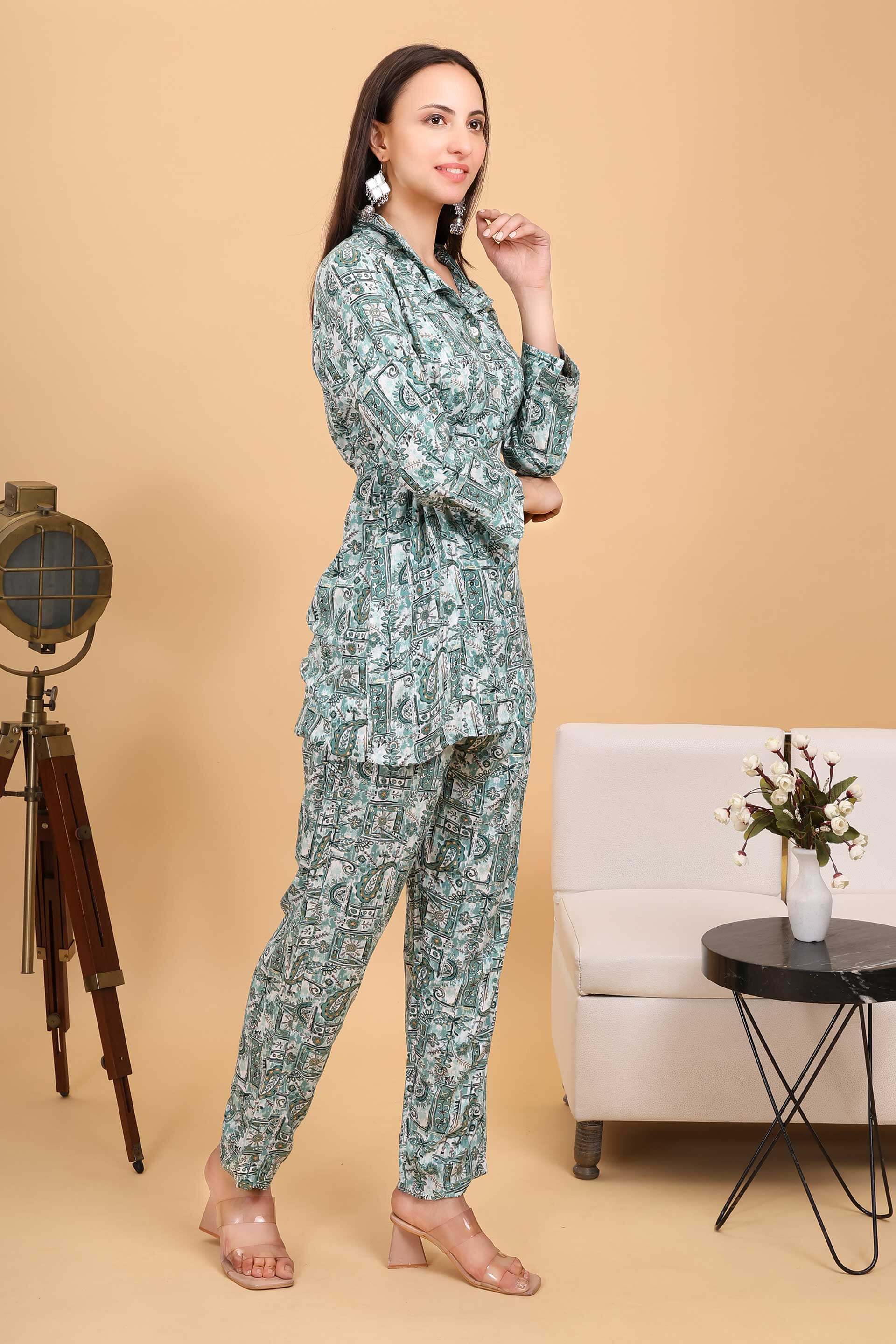 Pure Cotton Printed Cord Set Image