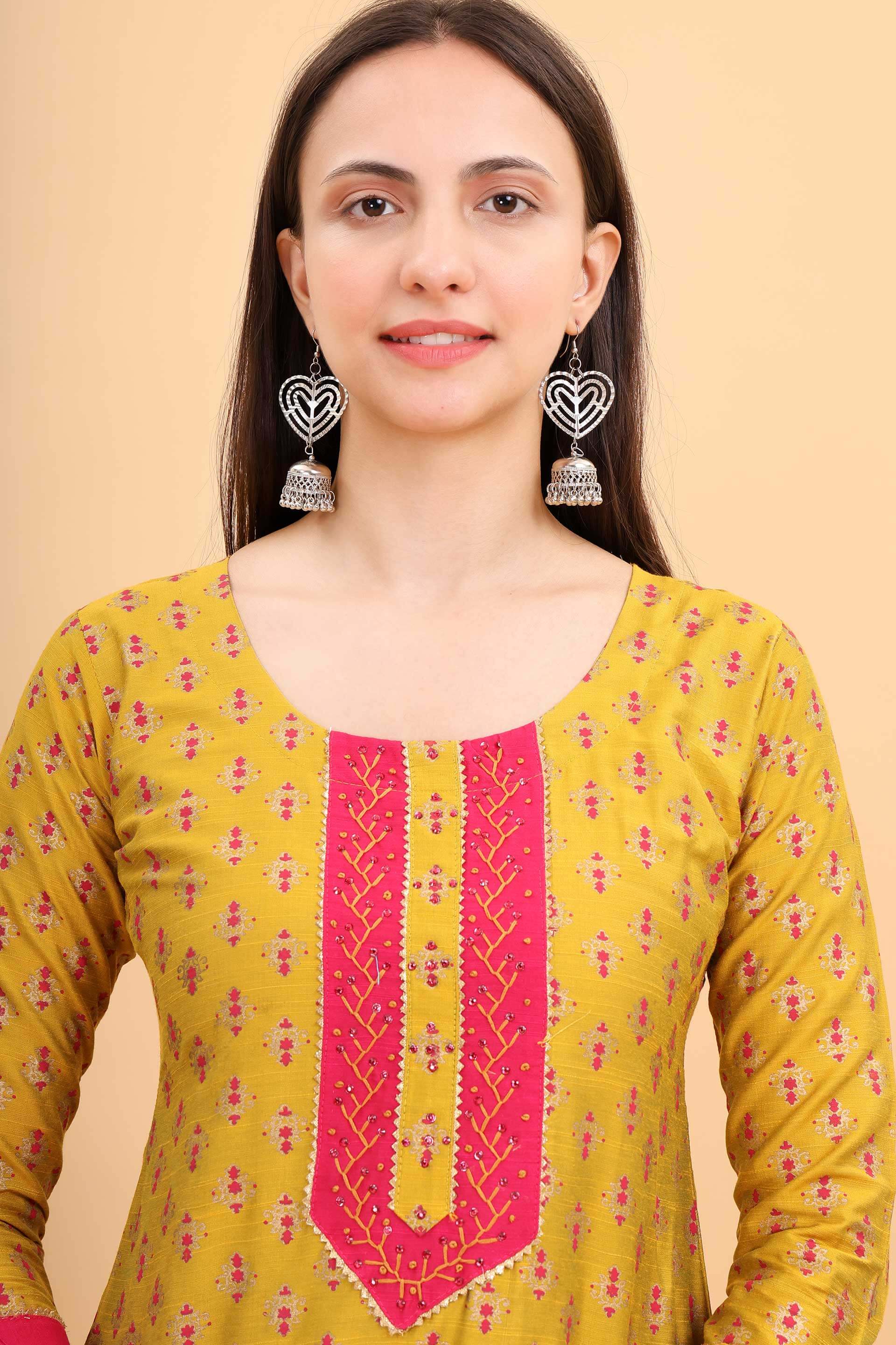 Muslin Cotton Suit With Pant Image