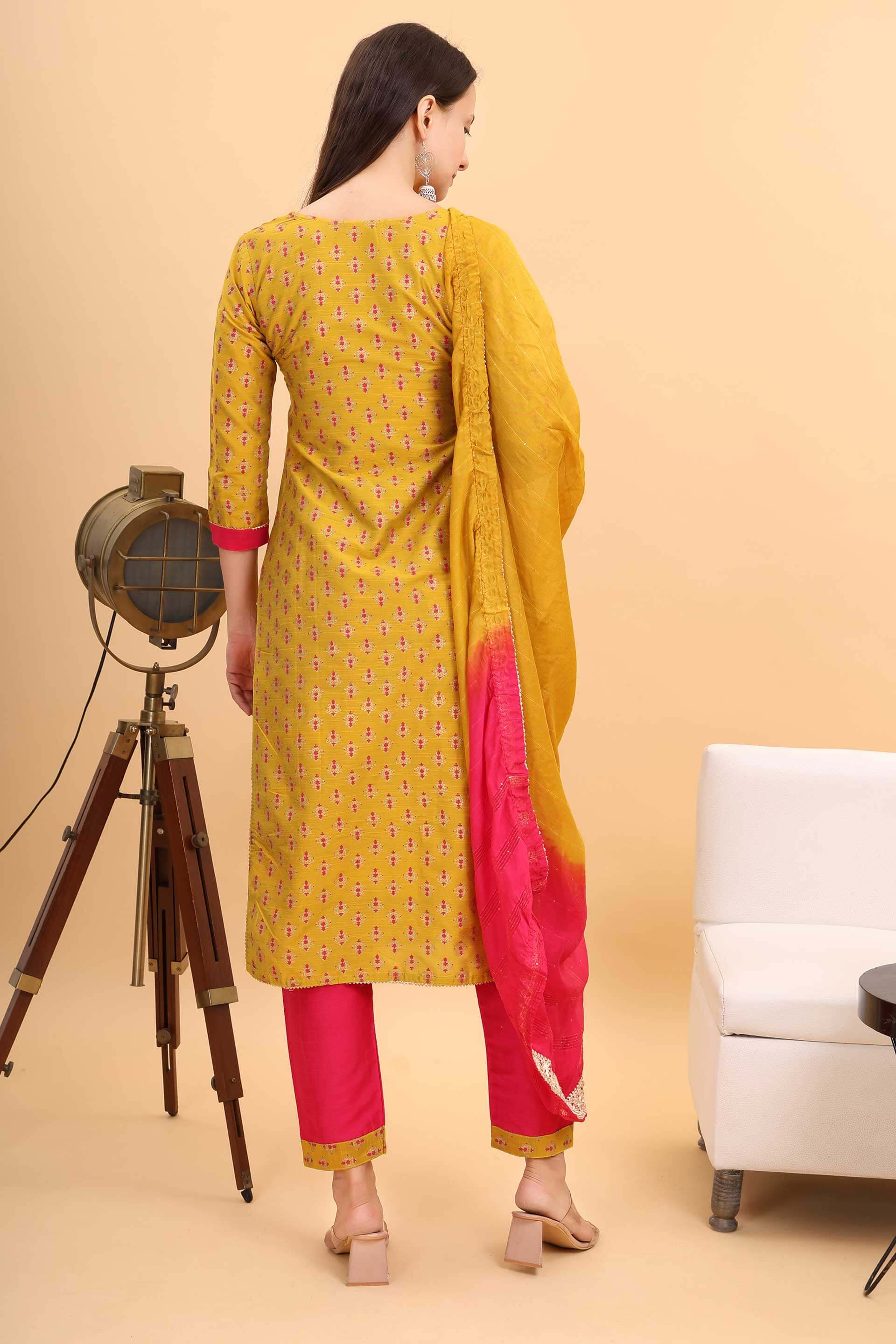 Muslin Cotton Suit With Pant Image