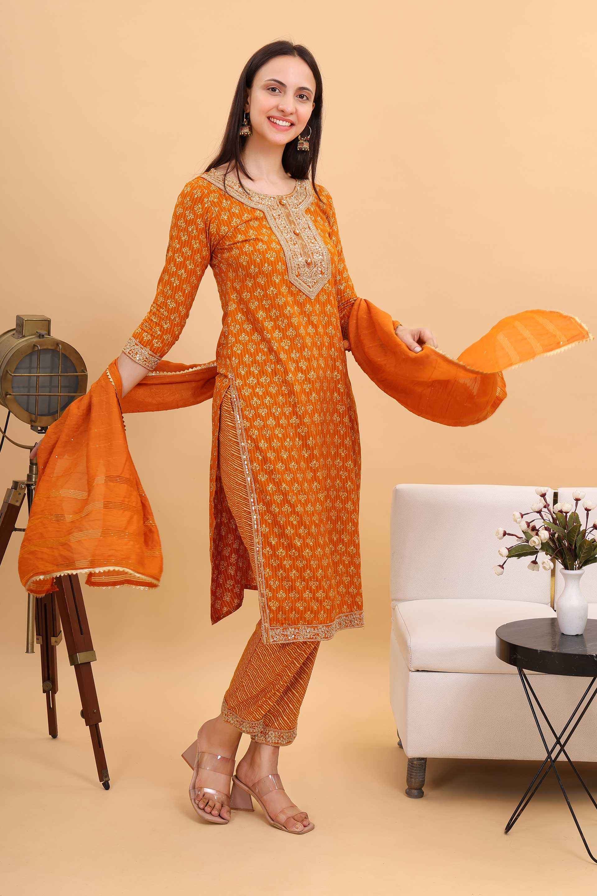 Reyon Suit With Pant Image